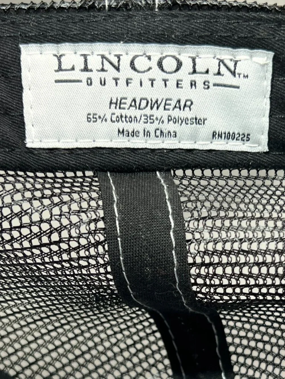 Lincoln Outfitters Snapback Hat Black Gray Deer Hunting Trucker Mesh Mens Cap